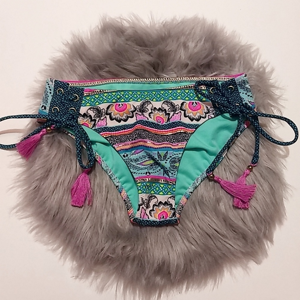 Shade & Shore Multi-Patterned Bikini Bottom S